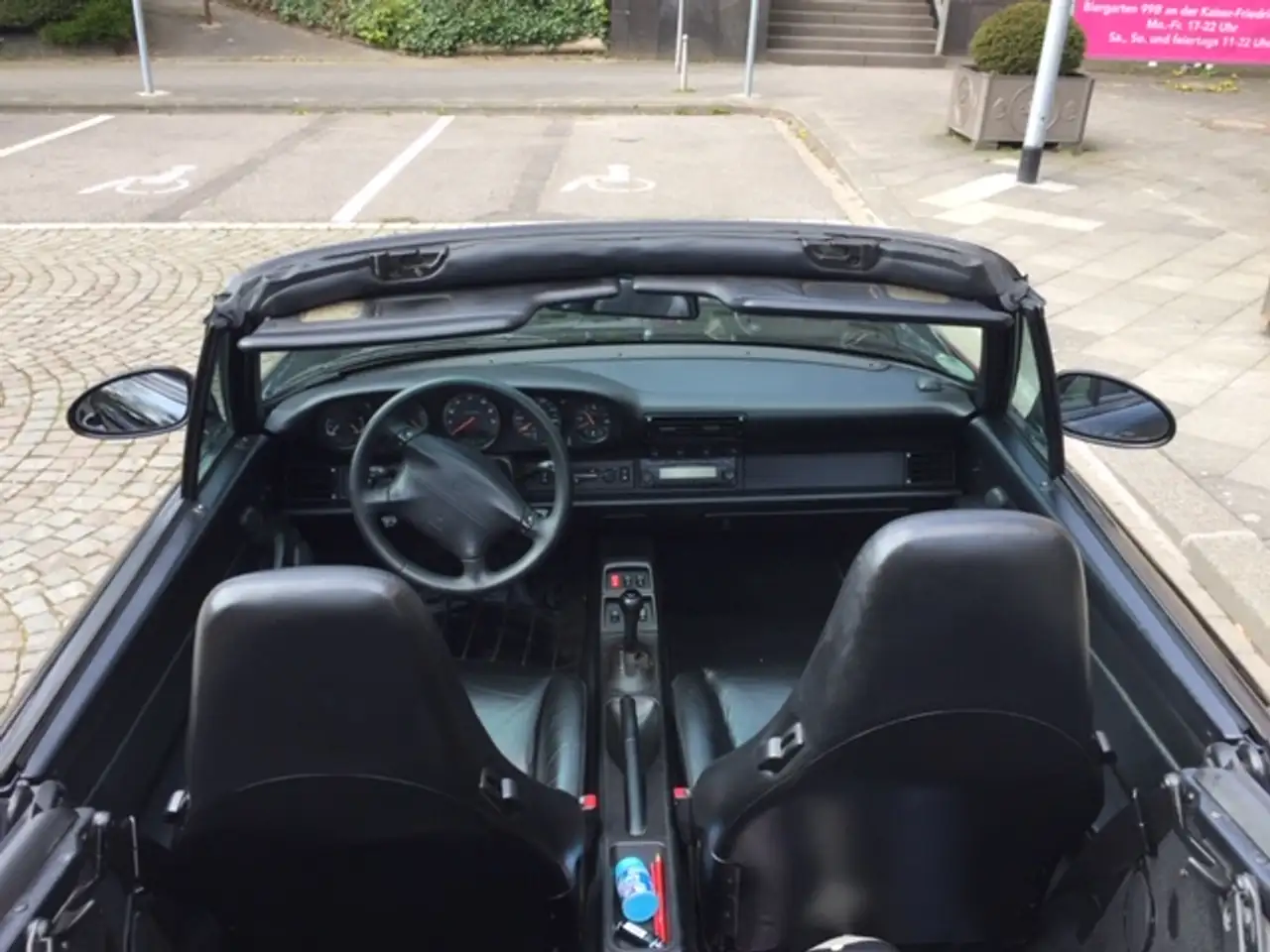 Porsche 993 911 Carrera Cabrio Triple Schwarz, foto 12