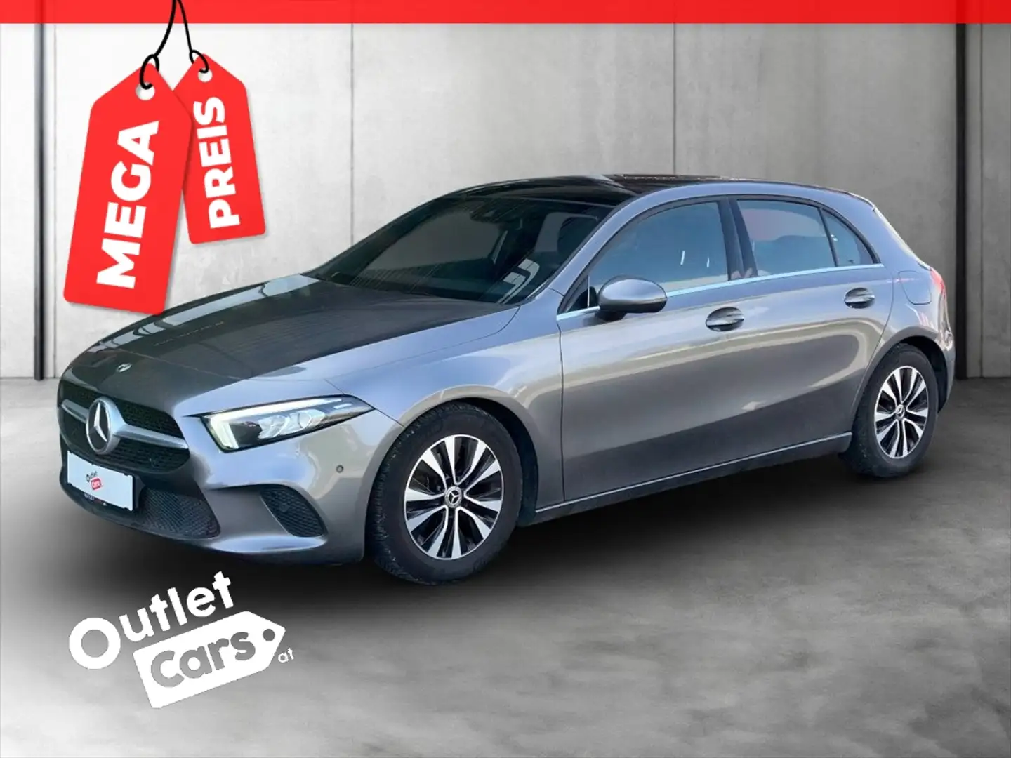 Mercedes-Benz A 180 d Aut.Style AHK+LED+LEDER+NAV+SKY+MEGAPREIS Grau - 1