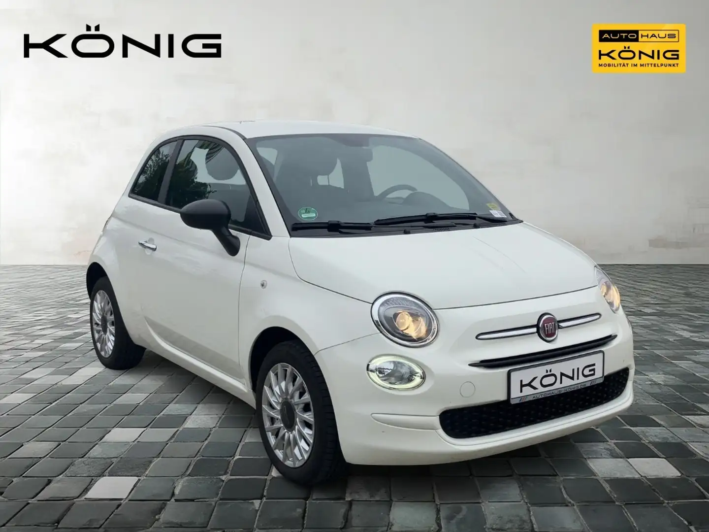 Fiat 500 MY23 1.0 GSE Hybrid KLIMA TEMPOMAT DAB+ Weiß - 2