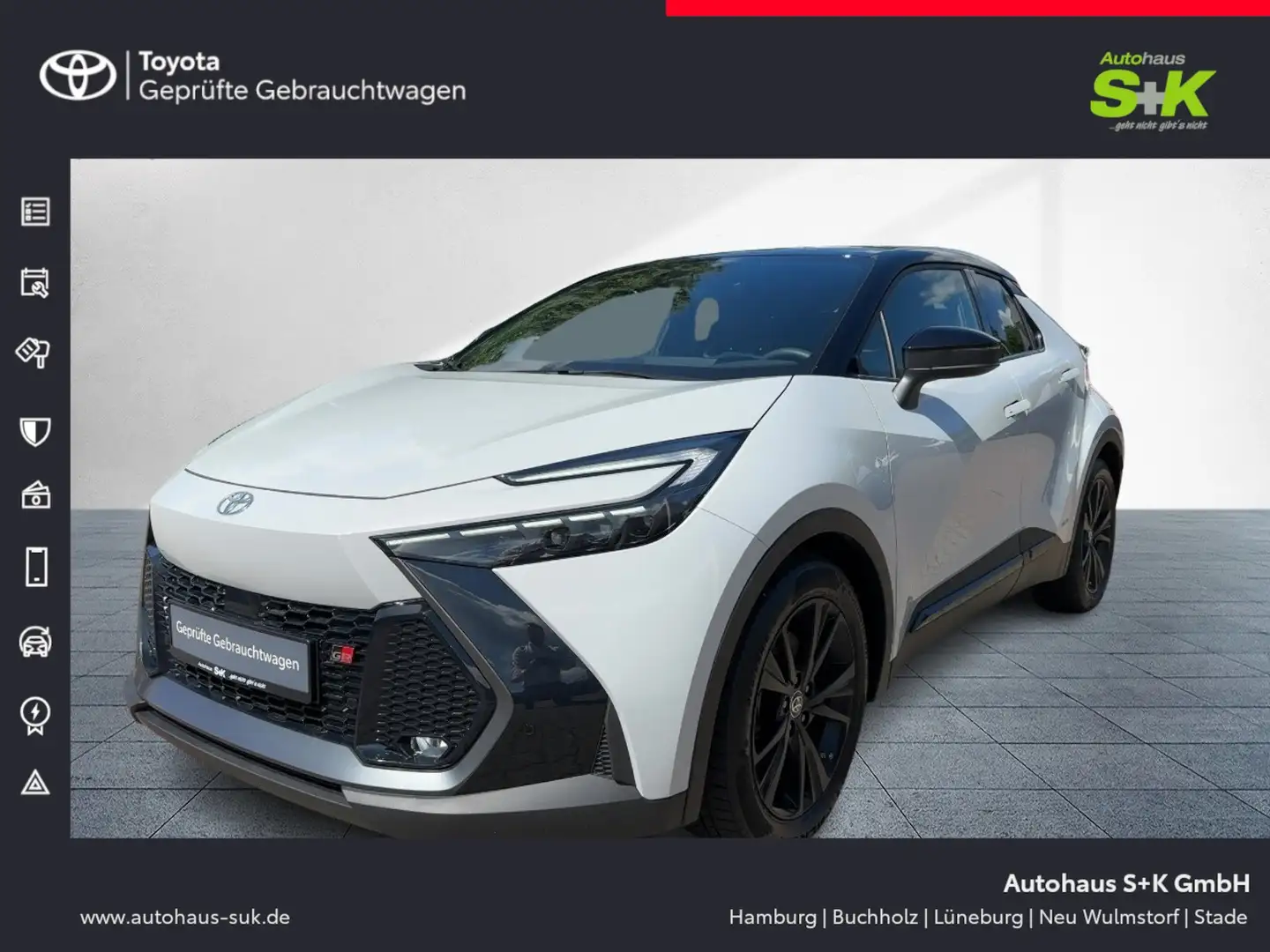 Toyota C-HR Hybrid 2,0-l GR Sport AWD+SHZ+PDC+R-KAMERA+ Noir - 1