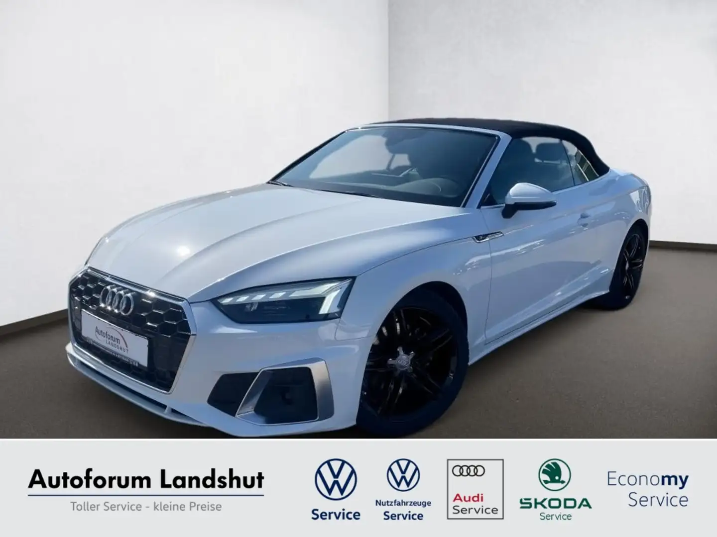 Audi A5 40 TFSI S-line MATRIX/MMI+/ACC/KAM/ASSIST/VC Blanc - 1