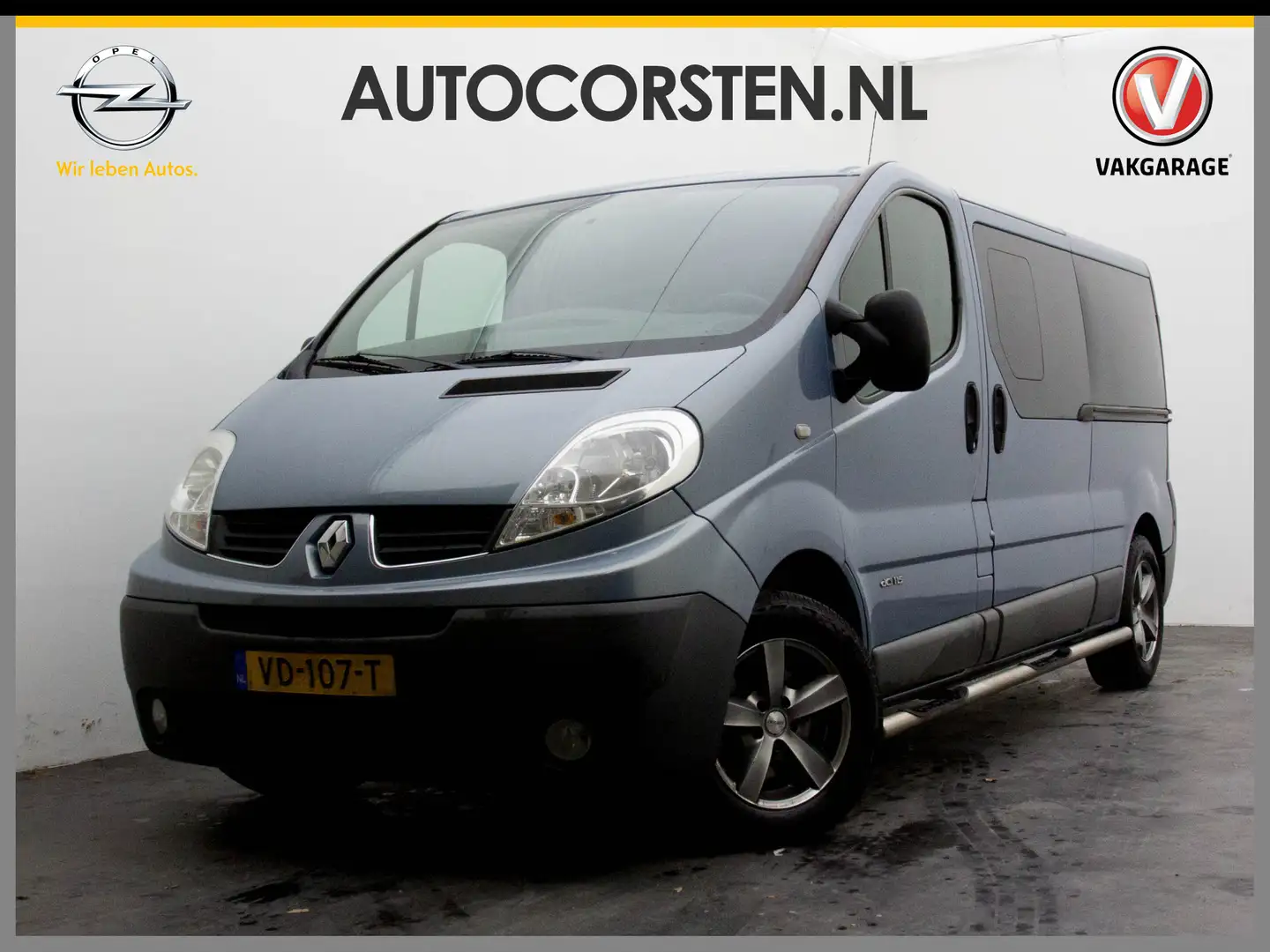Renault Trafic 2.0D 115pk AUT. L2H1 DC 6pers Navi Trekh. Cruise A siva - 1