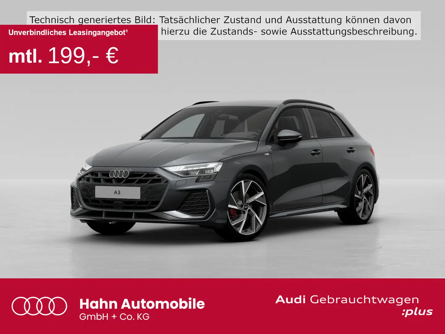 Audi A3 35TFSI S line LED AHK Navi CAM Sono Grijs - 1