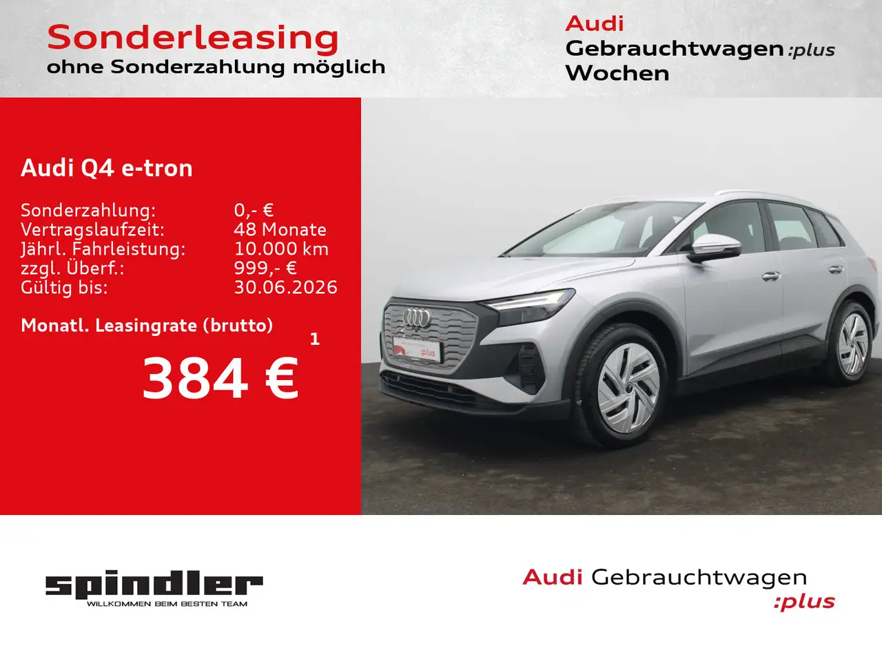 Audi Q4 e-tron 45 / Navi pro, Standklima, AR-HuD, LED