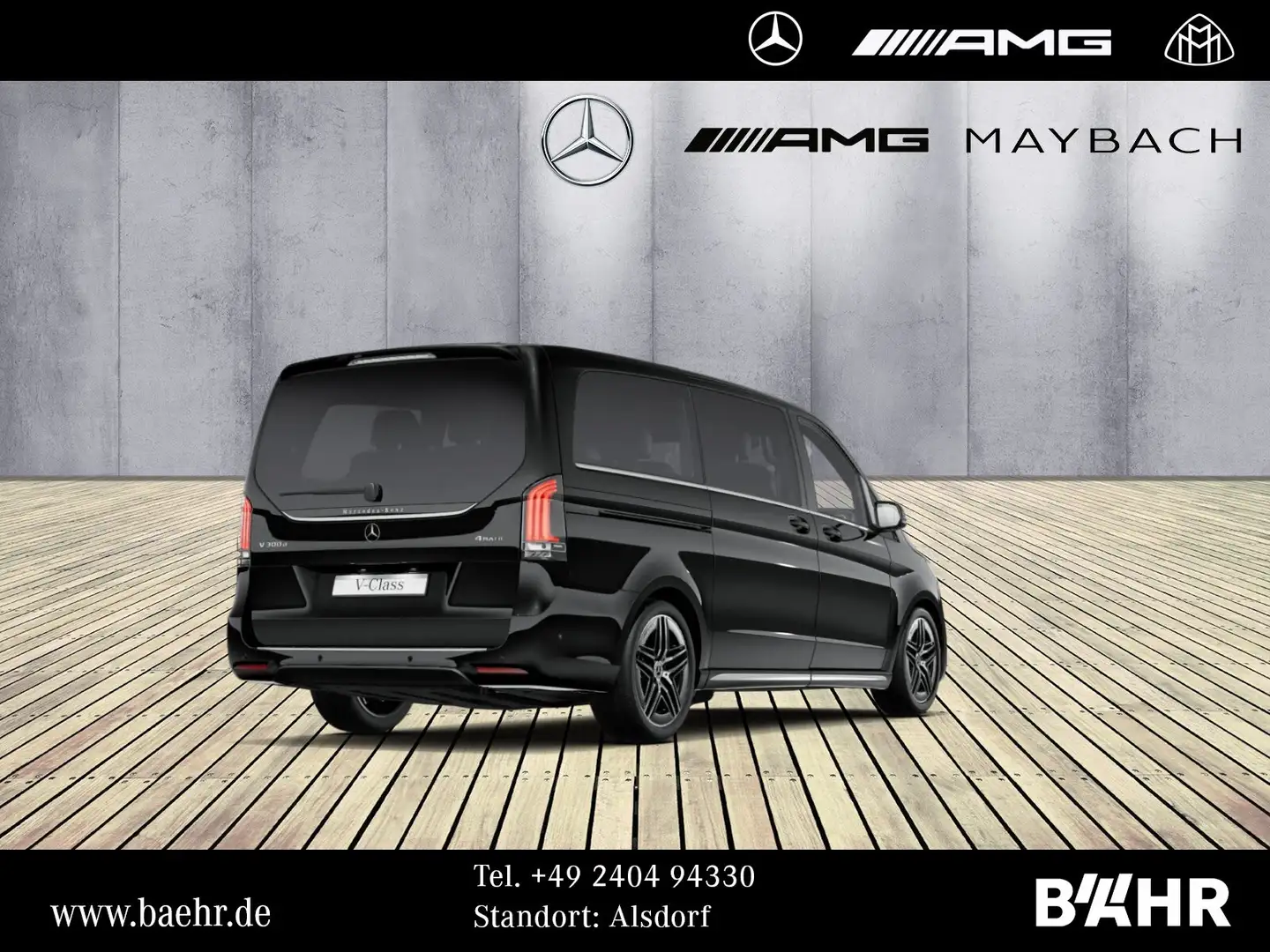 Mercedes-Benz V 300 V 300 d 4M Lang AMG/MBUX/LED/Distronic/360°/19" Schwarz - 2