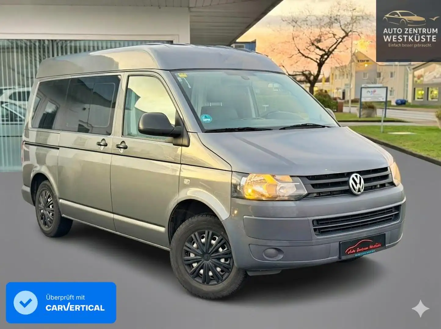 Volkswagen T5 Transporter T5 2.0TDI Camper-MittelhochdachBett Standheizung Grau - 1