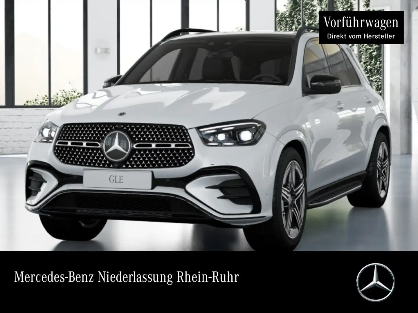 Mercedes-Benz GLE 350 de 4M AMG+NIGHT+PANO+360+AHK+MULTIBEAM+HUD Weiß - 1