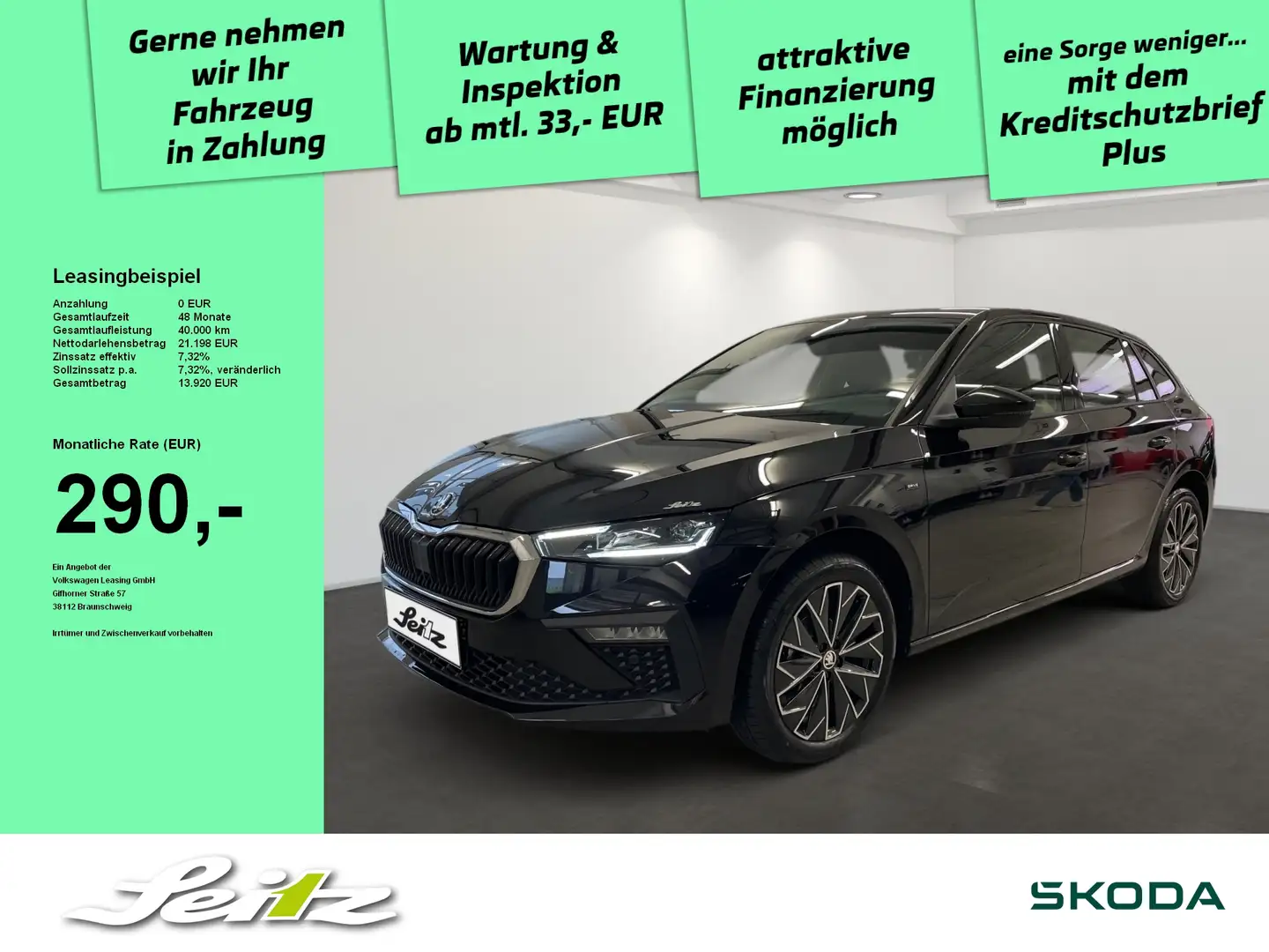 Skoda Scala 1.0 TSI Drive *MATRIX*KAMERA*SITZH* Negro - 1