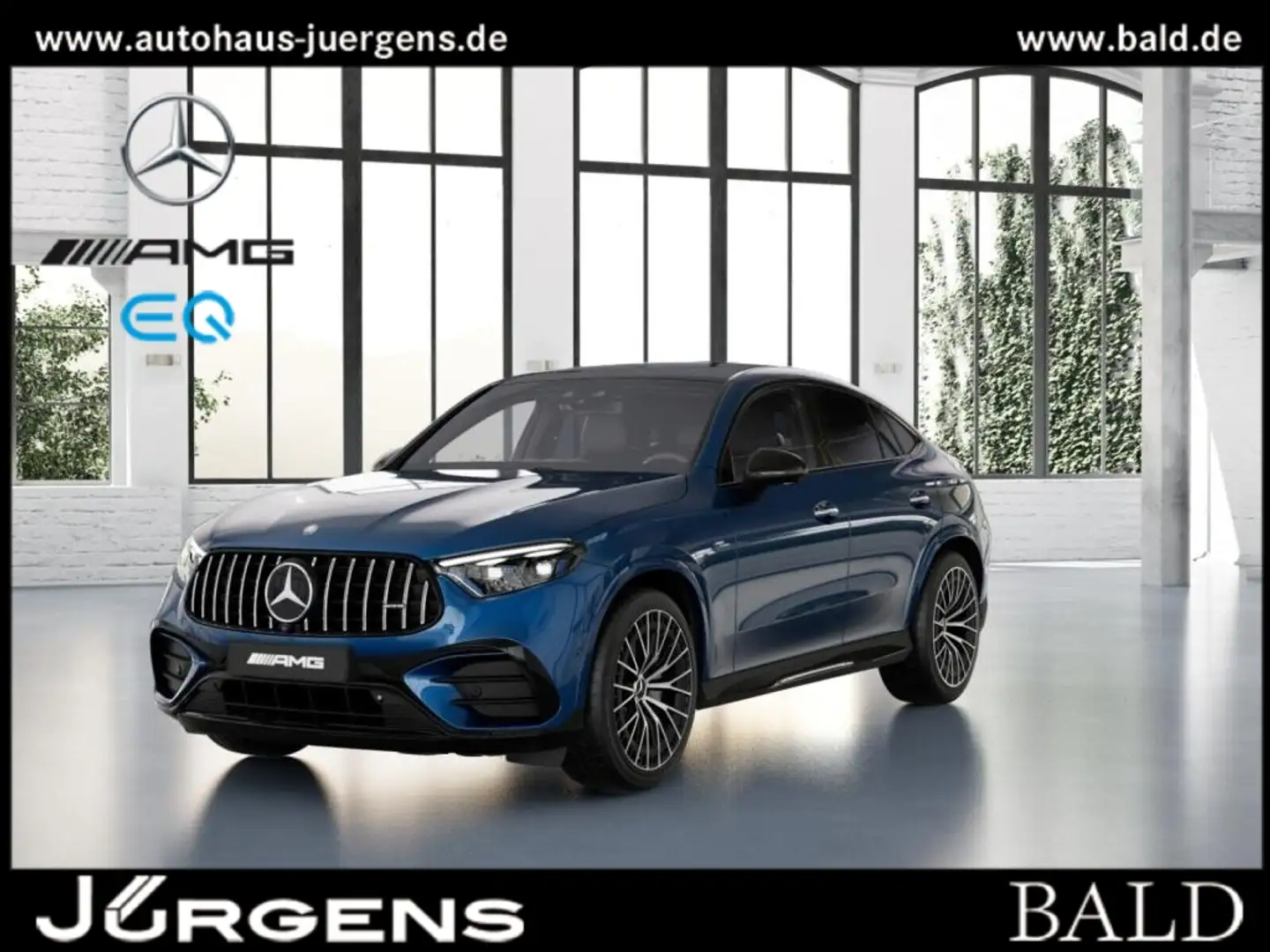 Mercedes-Benz GLC 43 AMG 4M Coupé Pano/Burm/HAL/Digital/360/21 Blau - 1