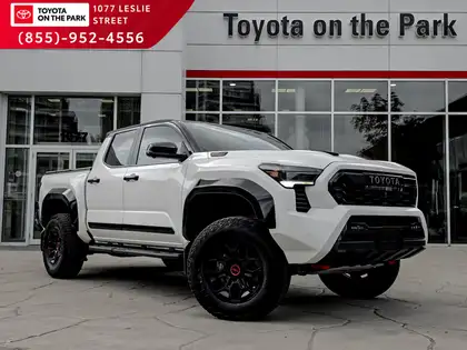 White 2025 Toyota Tacoma Pickup Truck Four-Wheel Drive Automatic