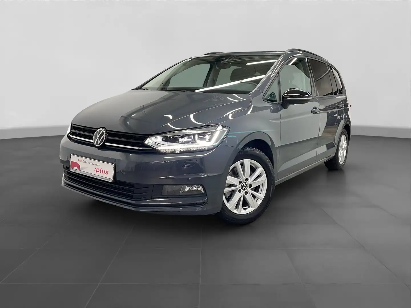 Volkswagen Touran 1.5 TSI DSG HIGHLINE BLACK ST.HEIZ PANO 7 Grijs - 2