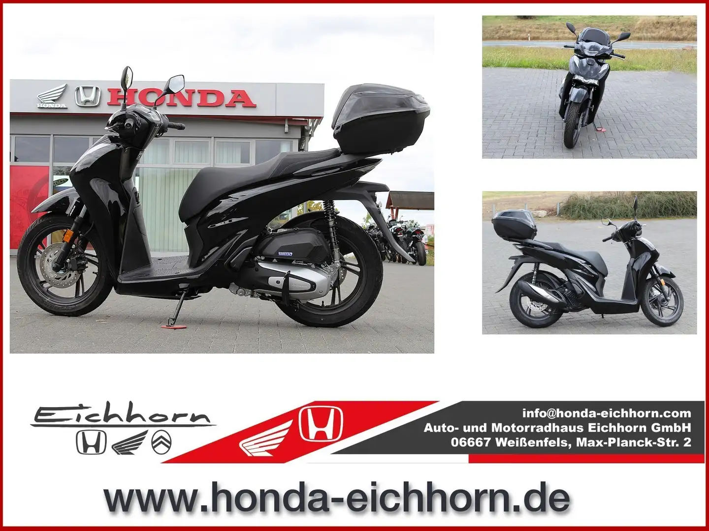 Honda SH 125 SH 125i ABS+LED !!Aktion!! Tageszulassung 0KM Schwarz - 1