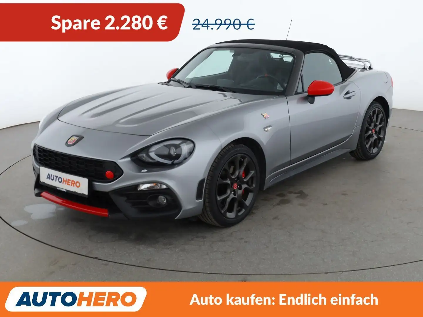 Abarth 124 Spider 1.4 Turbo Aut.*NAV*TEMPO*PDC*SHZ*ALU*KLIMA* Grau - 1