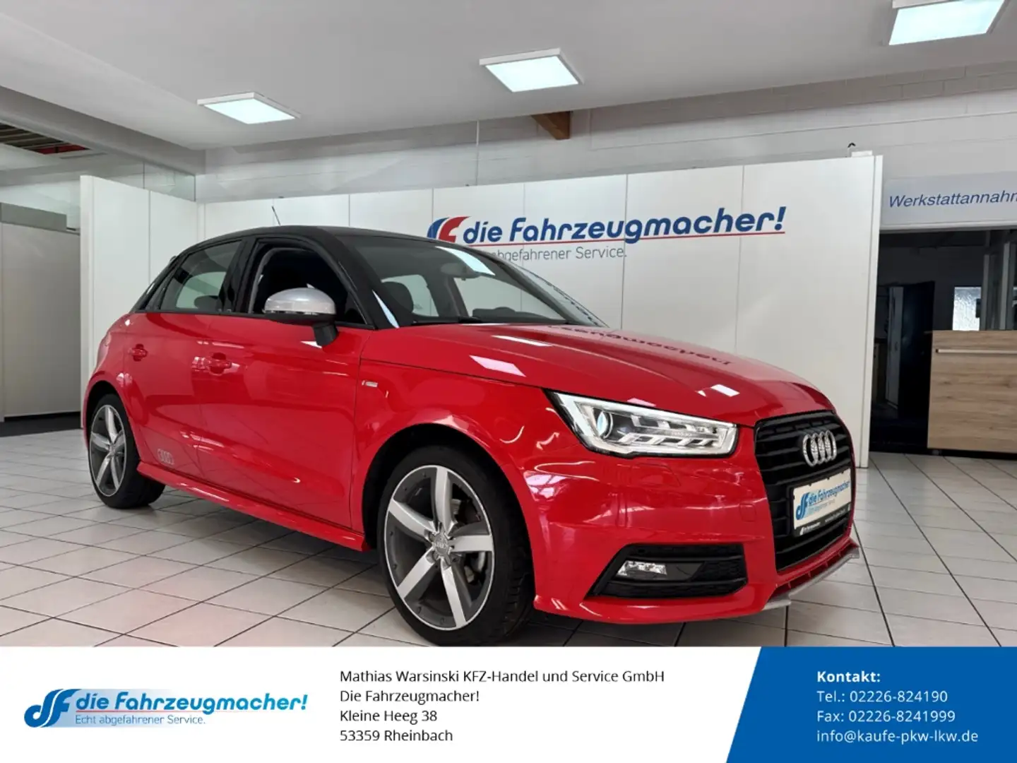 Audi A1 Sportback 1.0 TFSI S line Navi Bi-Xenon Klimaautom Rosso - 1