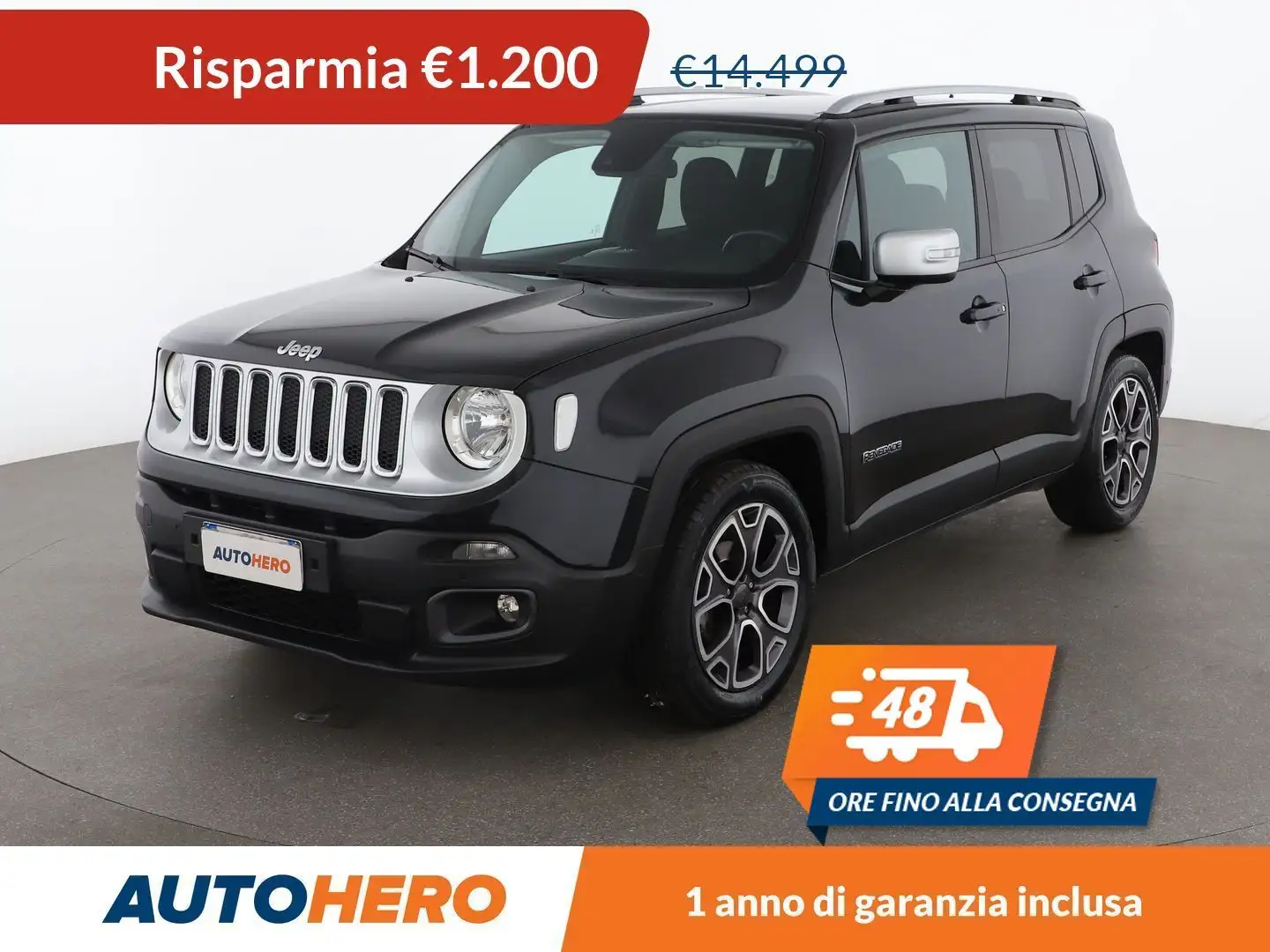 Jeep Renegade 1.4 M-Air Limited Schwarz - 1