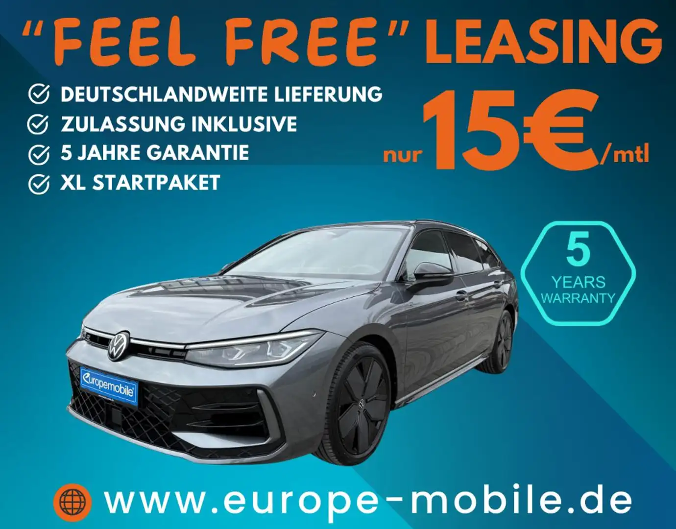 Volkswagen Passat R-Line 2025 2.0 TSI 4MOTION 265 DSG (UVP 70.810€/S Grau - 1
