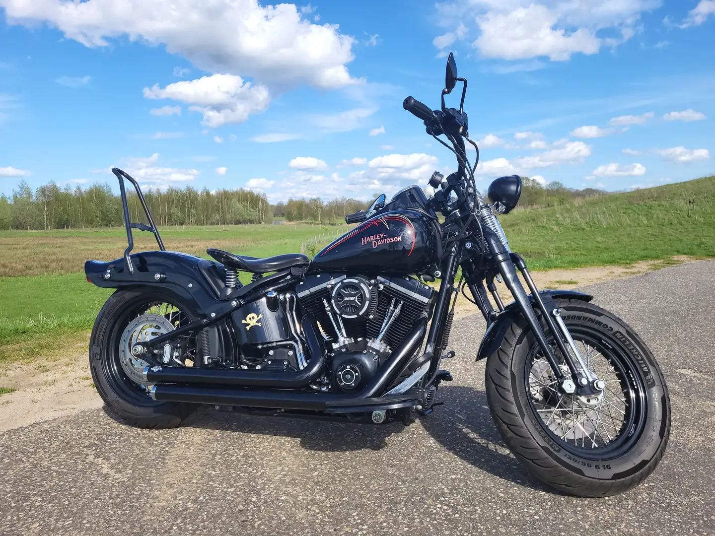 Harley-Davidson Softail cross bones Negru - 2