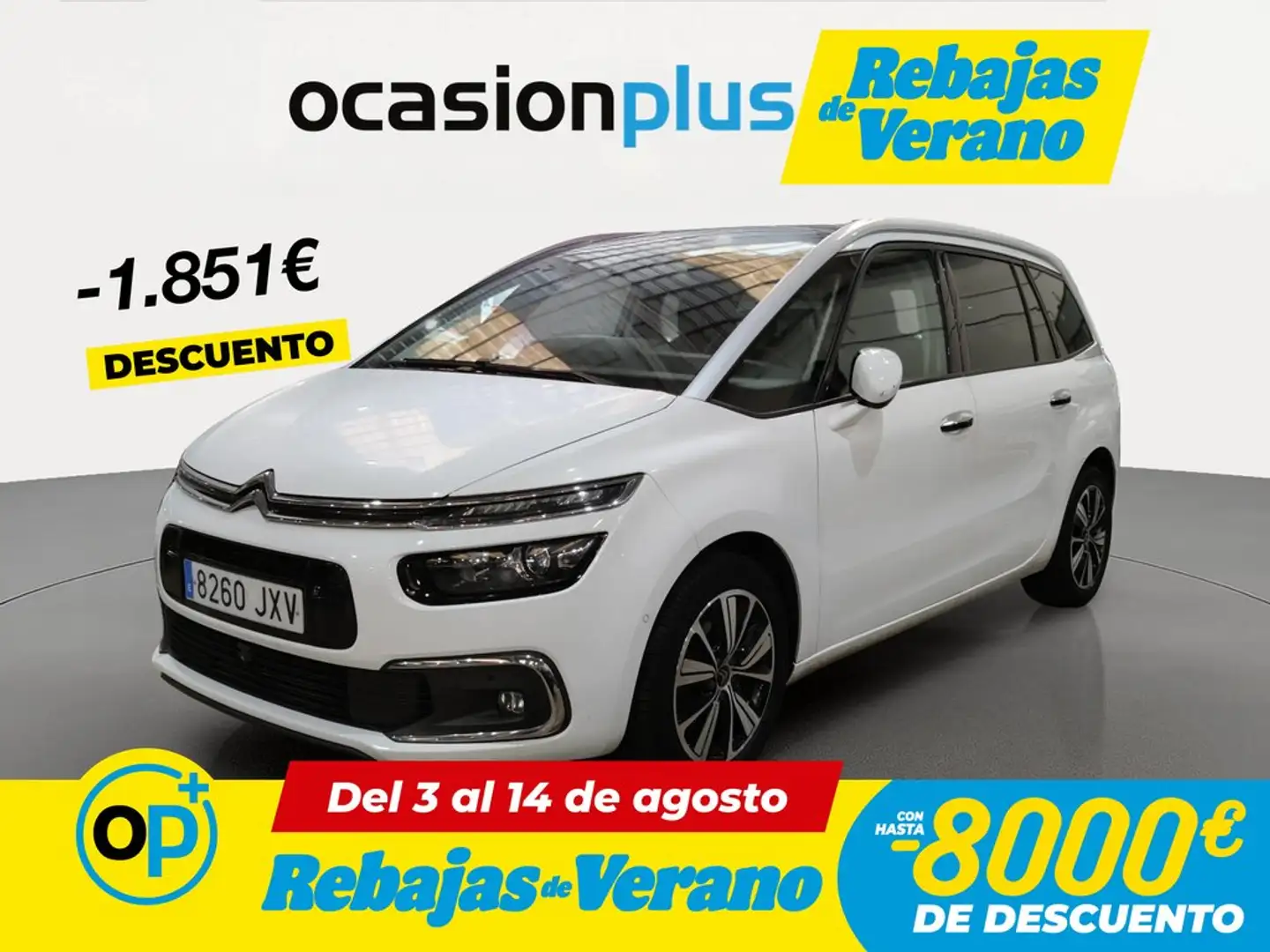 Citroen C4 Grand Picasso 1.6BlueHDI S&S Feel 120 Blanco - 1