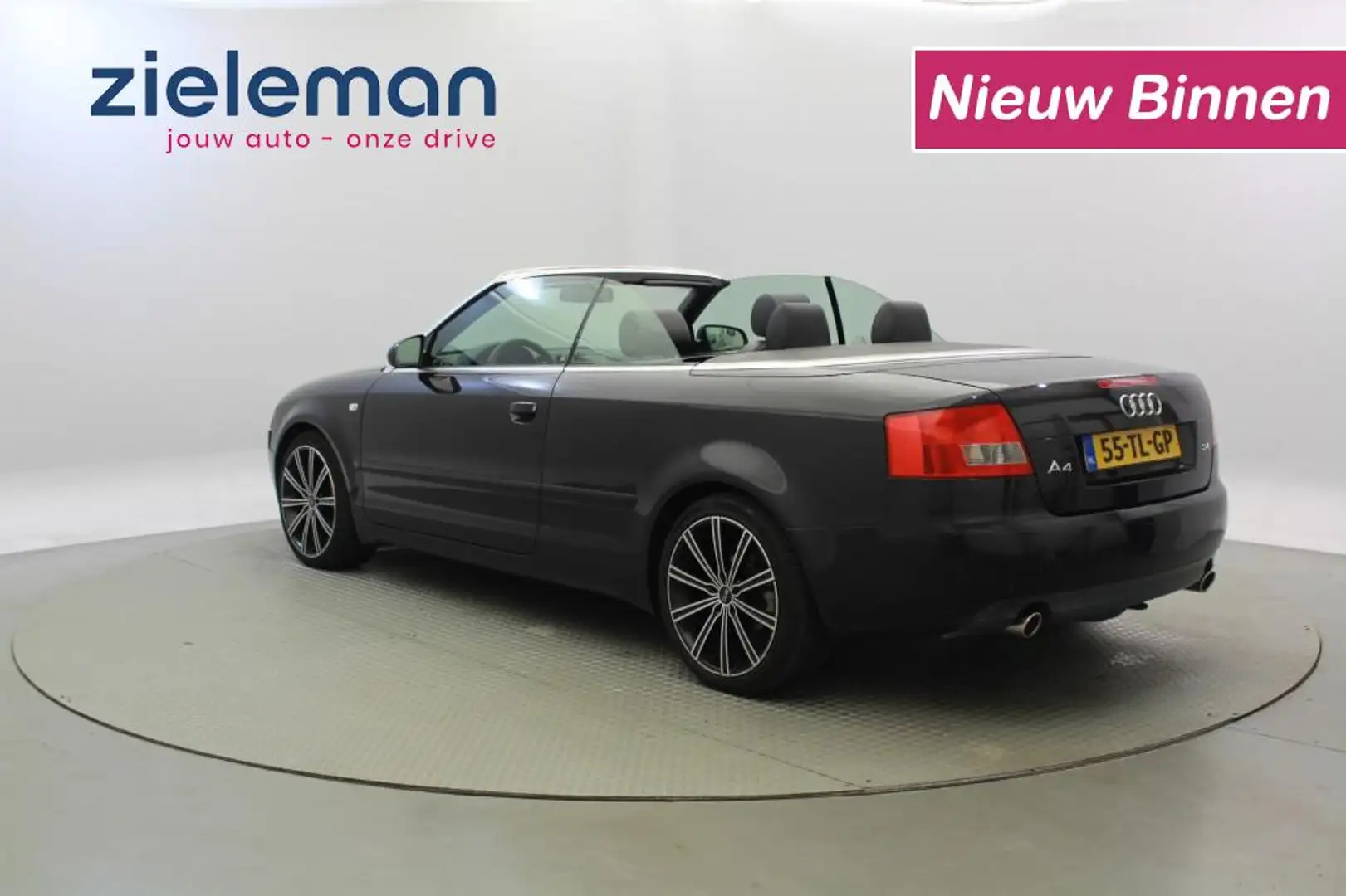 Audi A4 2.4 V6 Exclusive Automaat - Clima, Leer, Stoelv Чорний - 2