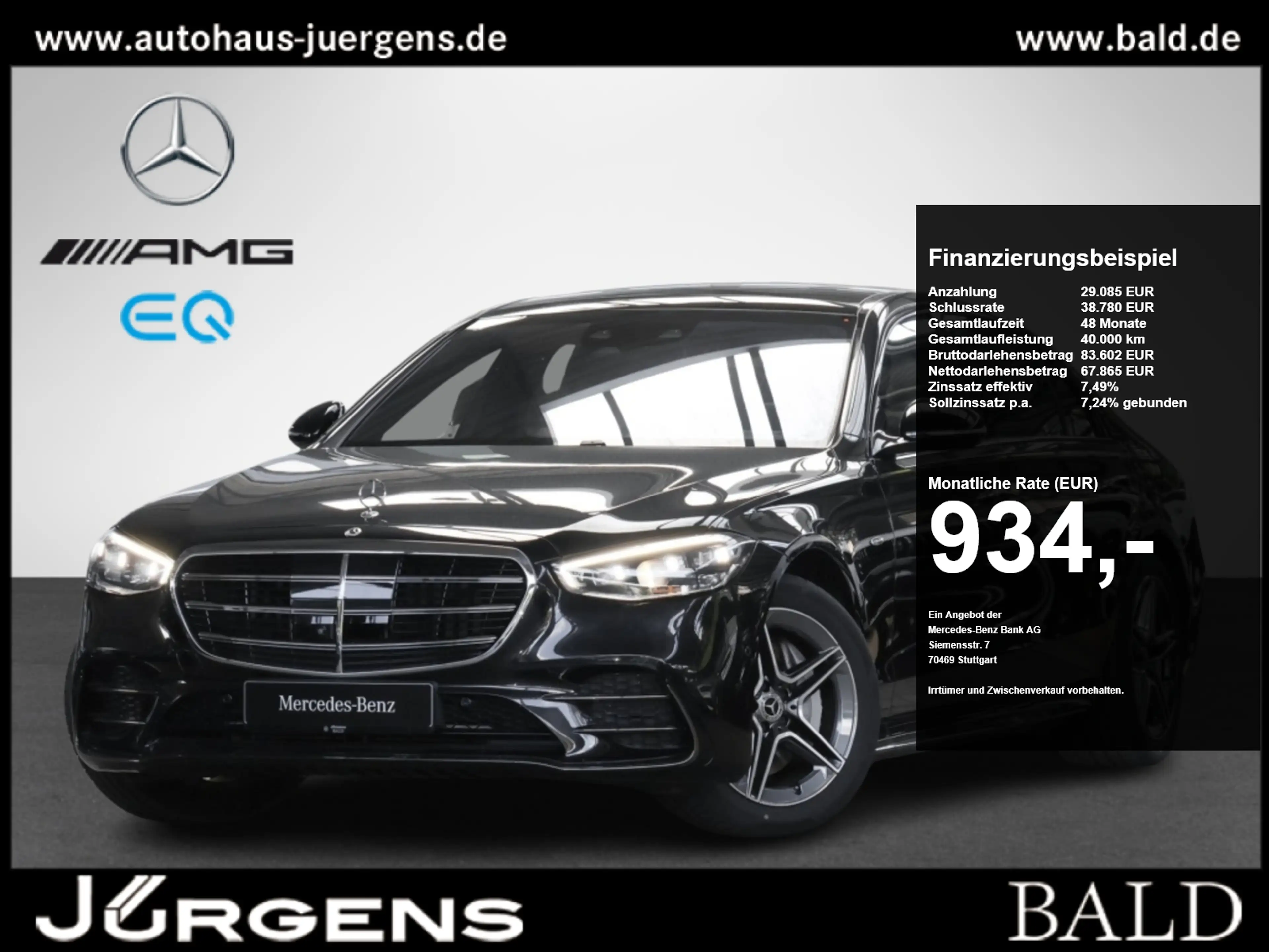 Mercedes-Benz S 450 e L AMG-Sport/Pano/Sitzkl/AIRM/DIGITAL/360