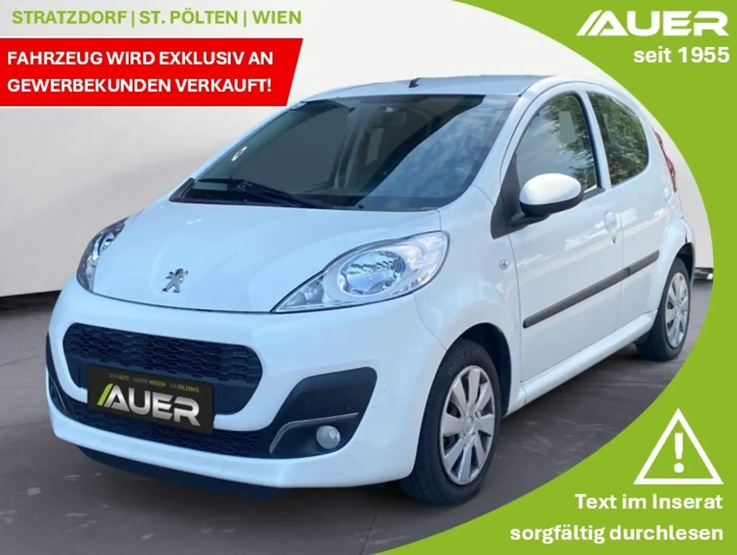 Peugeot 107 Active Aut. | nur B2B Weiß - 1