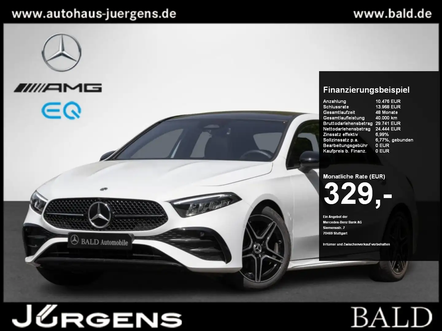 Mercedes-Benz A 200 Limo AMG-Sport/LED/Cam/Pano/Night/Ambi/18" Blanc - 1