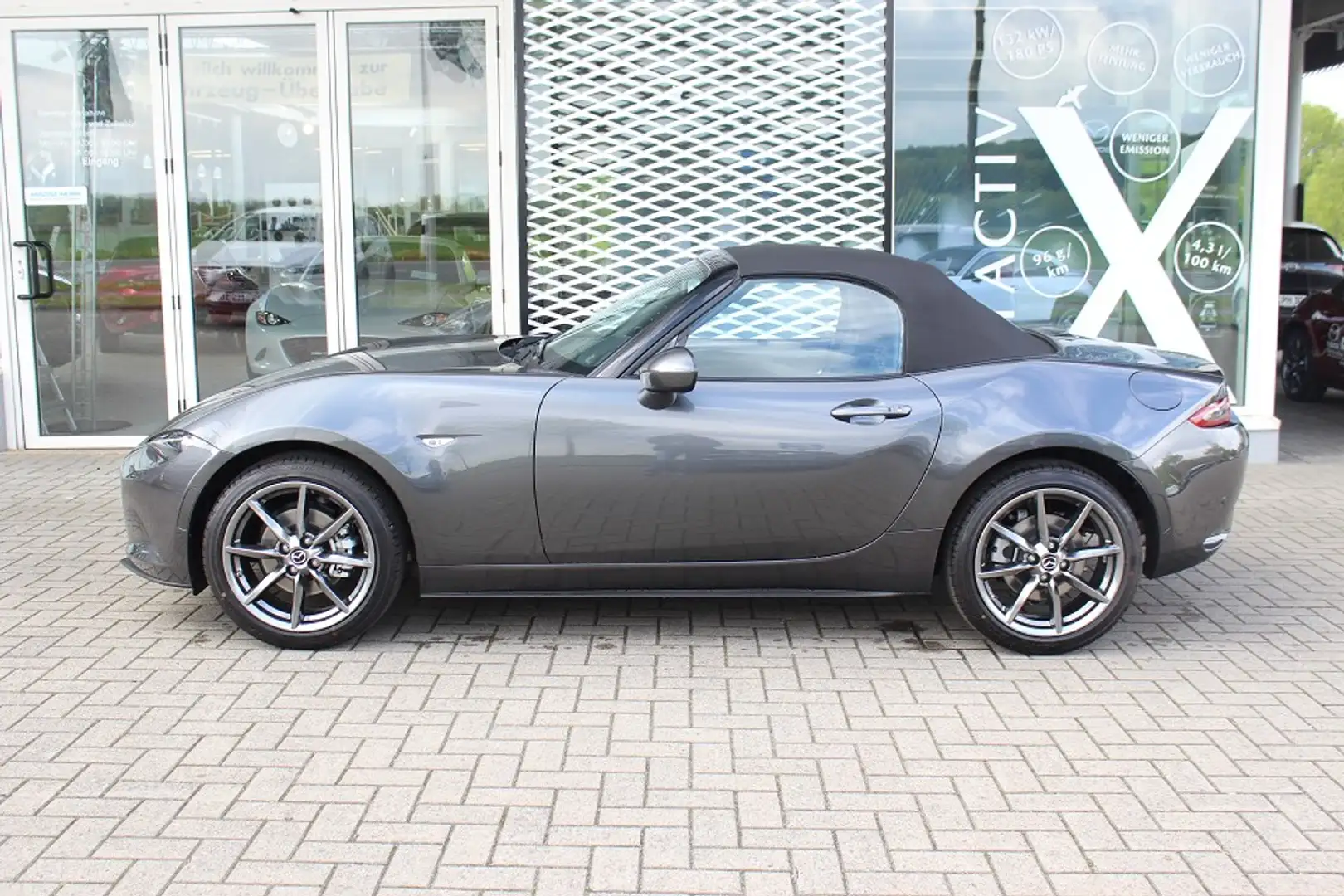 Mazda MX-5 Exclusive-Line G-184 DRAS LEDER NAVI ACAA RFK SHZ Gris - 2