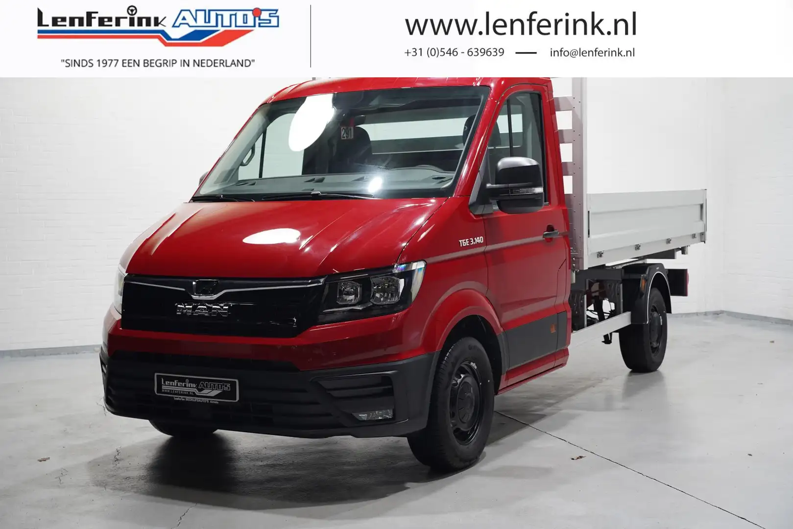 MAN TGE 2.0 TDI 140 pk 3-Zijdige Kipper Airco Apple Carpla Rojo - 1