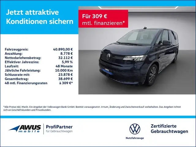 Volkswagen T7 Multivan Life KÜ AHK LED Aschluss Garantie