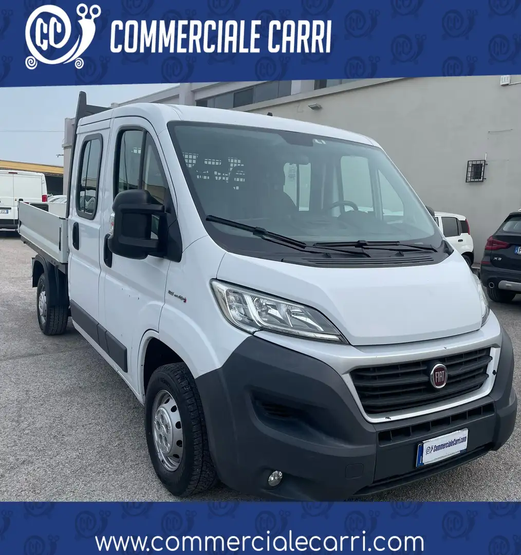 Fiat Ducato 35 MH1 2.0 M-JET CASSONE DOPPIA CABINA 7 PTI-2018 Bílá - 1