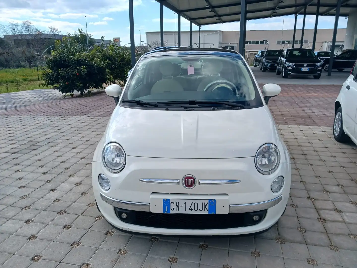 Fiat 500 1.3 mjt 16v Lounge 95cv Tetto Panorama block shuft Bianco - 1