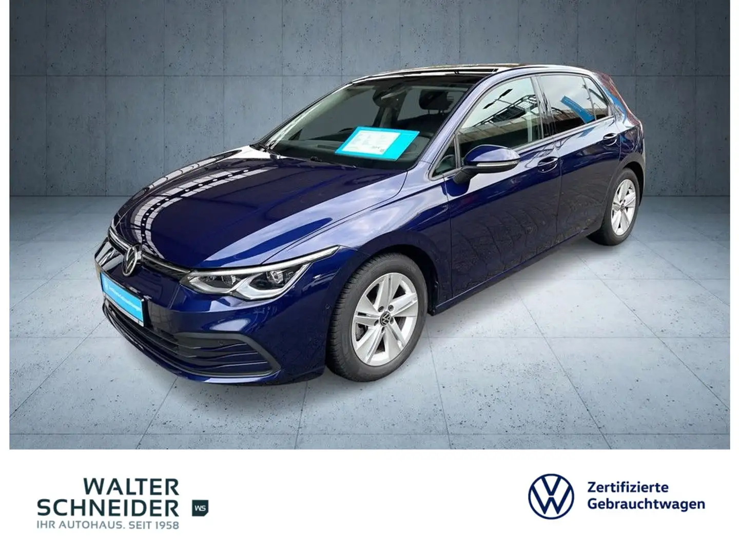 Volkswagen Golf 1.5 TSI Life Navi LED Pano Blau - 1