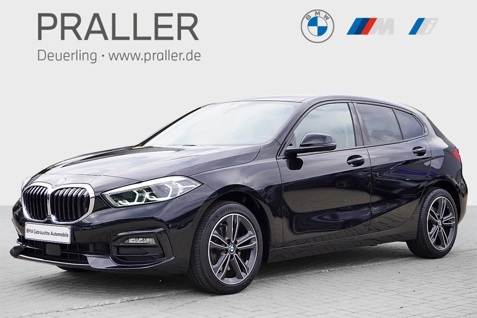 BMW 118 d Sport Line Automatik Kamera LED DAB Navi Sitzhz Schwarz - 1