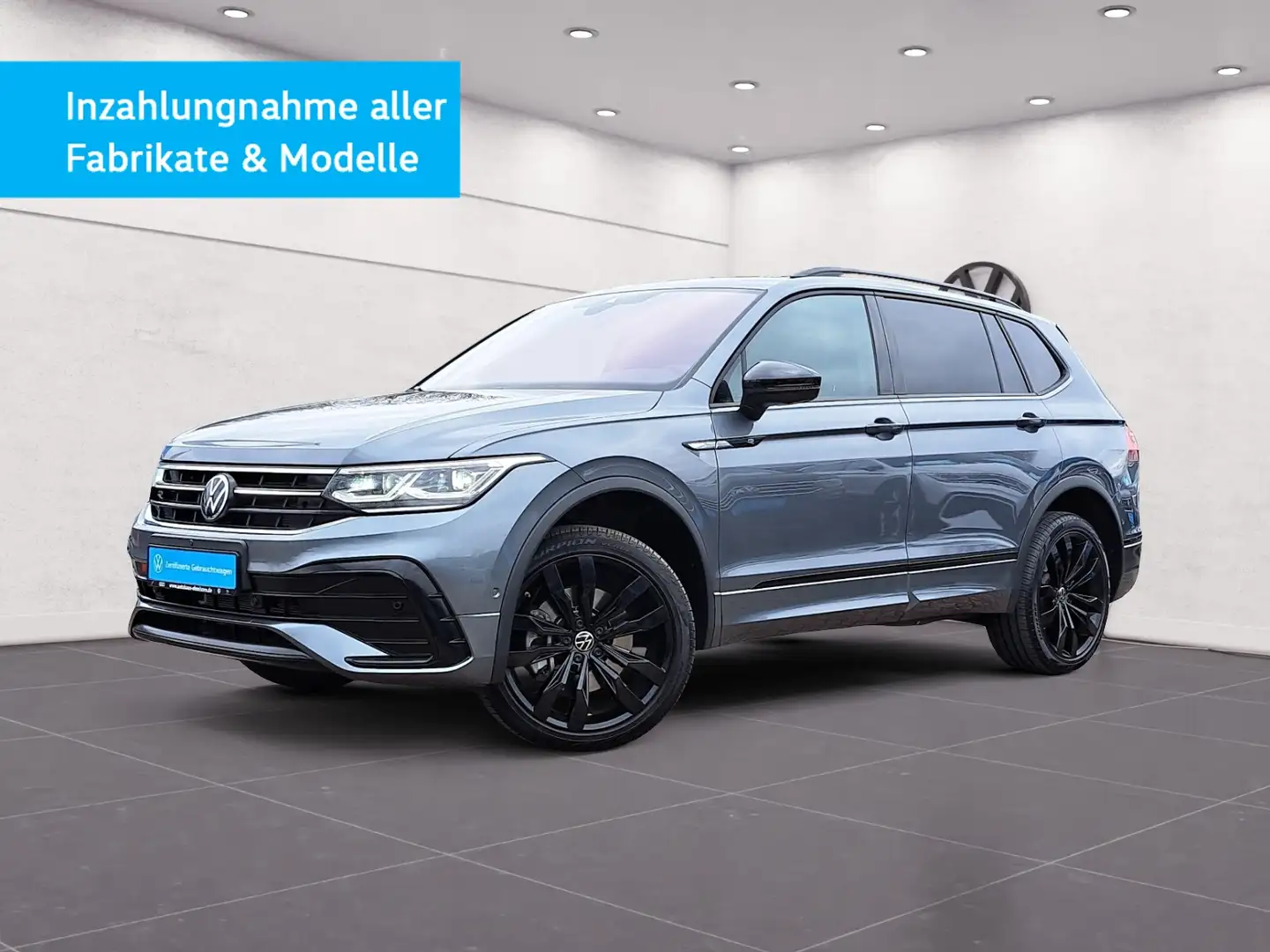 Volkswagen Tiguan Allspace R-Line 2.0 TDI DSG 4Motion 7-SITZ PANO AHK STANDH Grau - 2