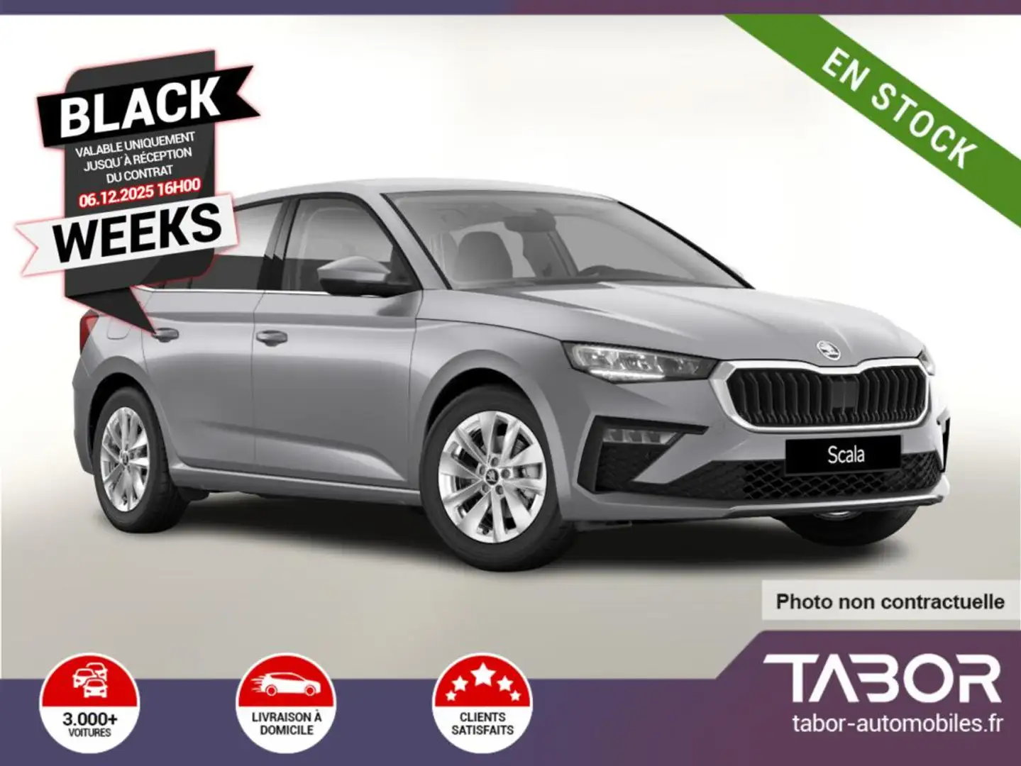 Skoda Scala 1.5 TSI 150 DSG Selec LED GPS Keyl Argent - 1