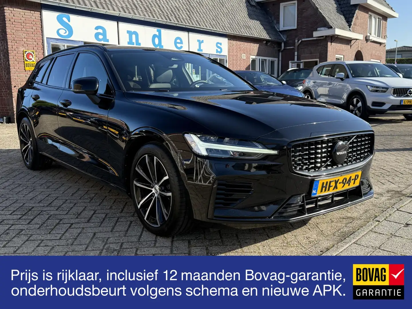 Volvo V60 2.0 T6 350 pk Long Range Plus Dark Zwart - 1