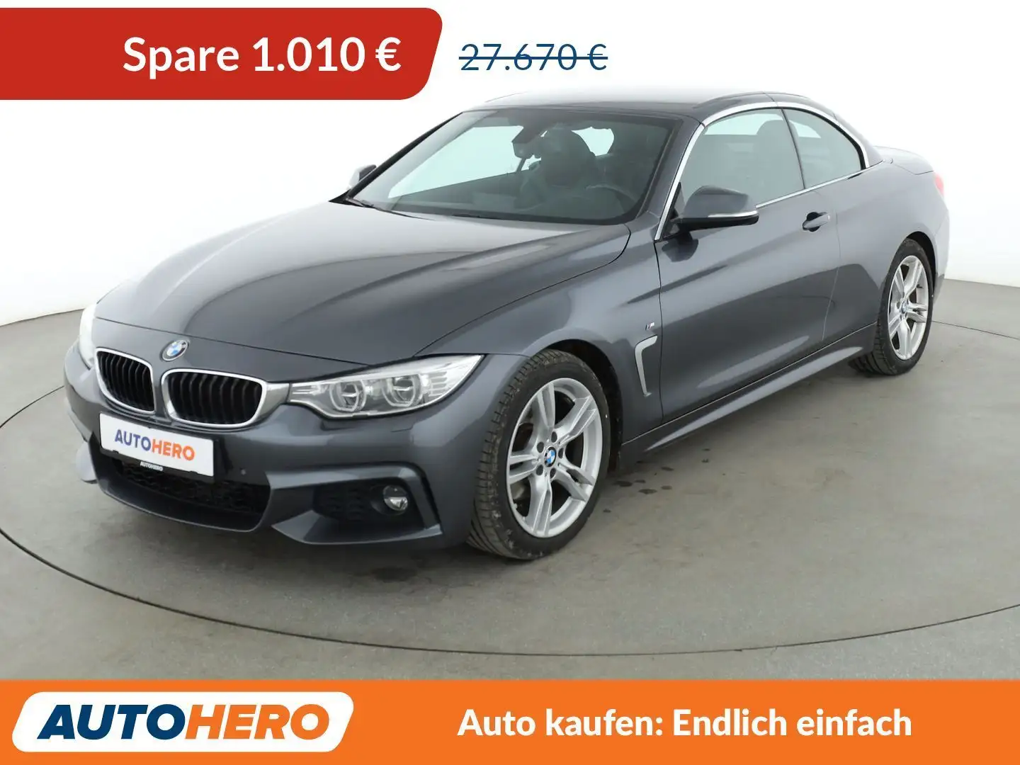 BMW 420 420d M Sport Aut.*NAVI*LED*HUD*TEMPO*PDC*SHZ* Grau - 1