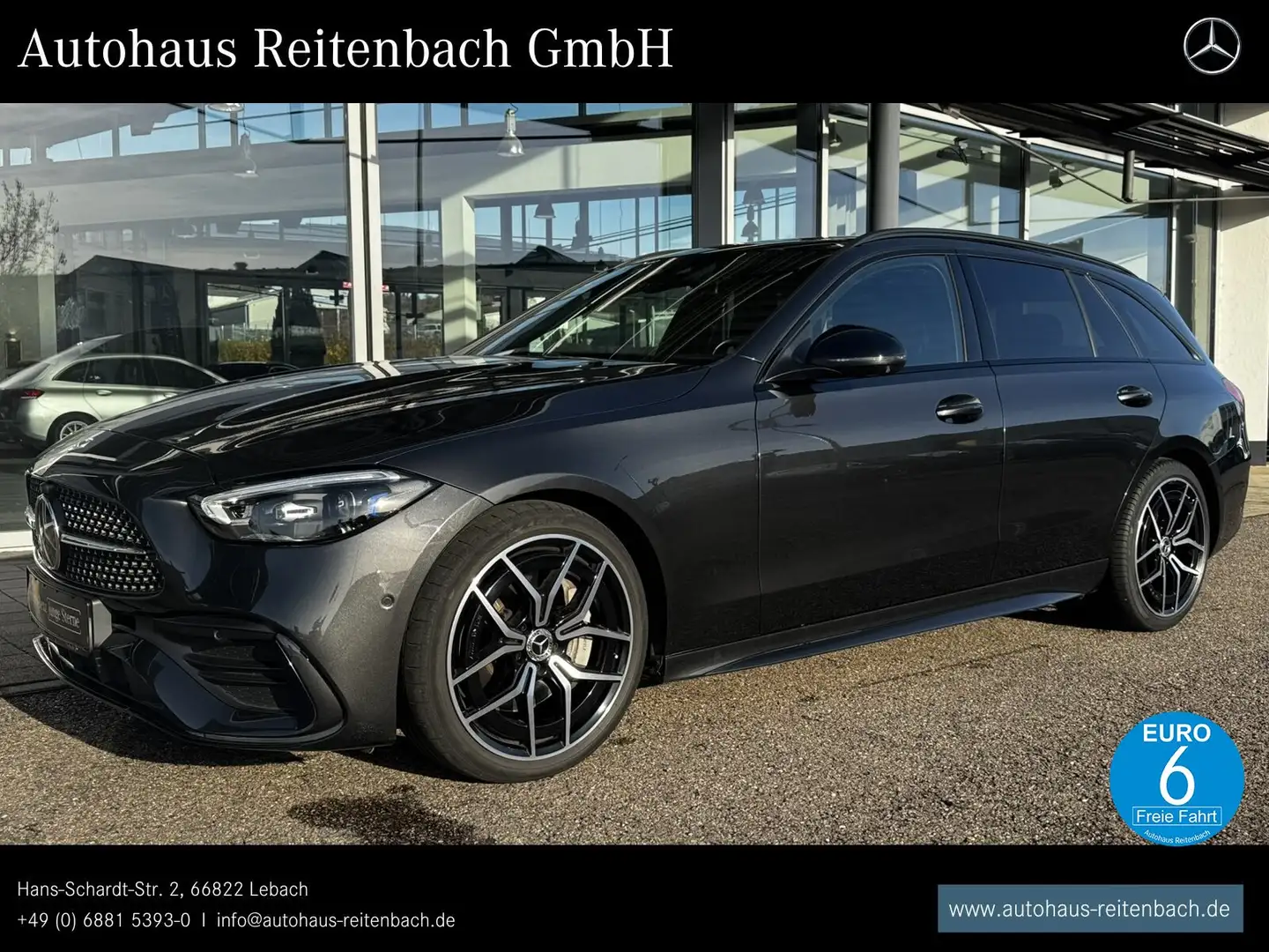 Mercedes-Benz C 300 C300dT AMG+PANO+AHK+STANDHZ DISTR+NIGHT+360°+HUD Gris - 1
