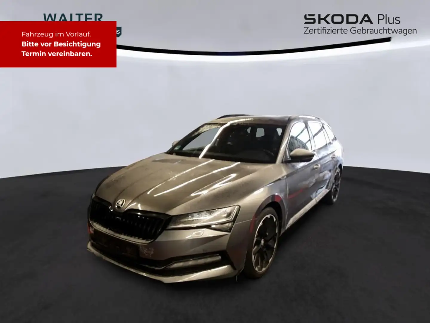 Skoda Superb Combi 2.0TDI DSG 4x4 Sportline Navi LED A Grau - 2