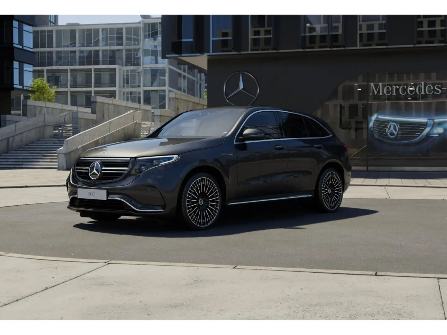 Mercedes-Benz EQC 400 4MATIC Distr PTS AUT Cam LED SHZ  Keyl Grijs - 1