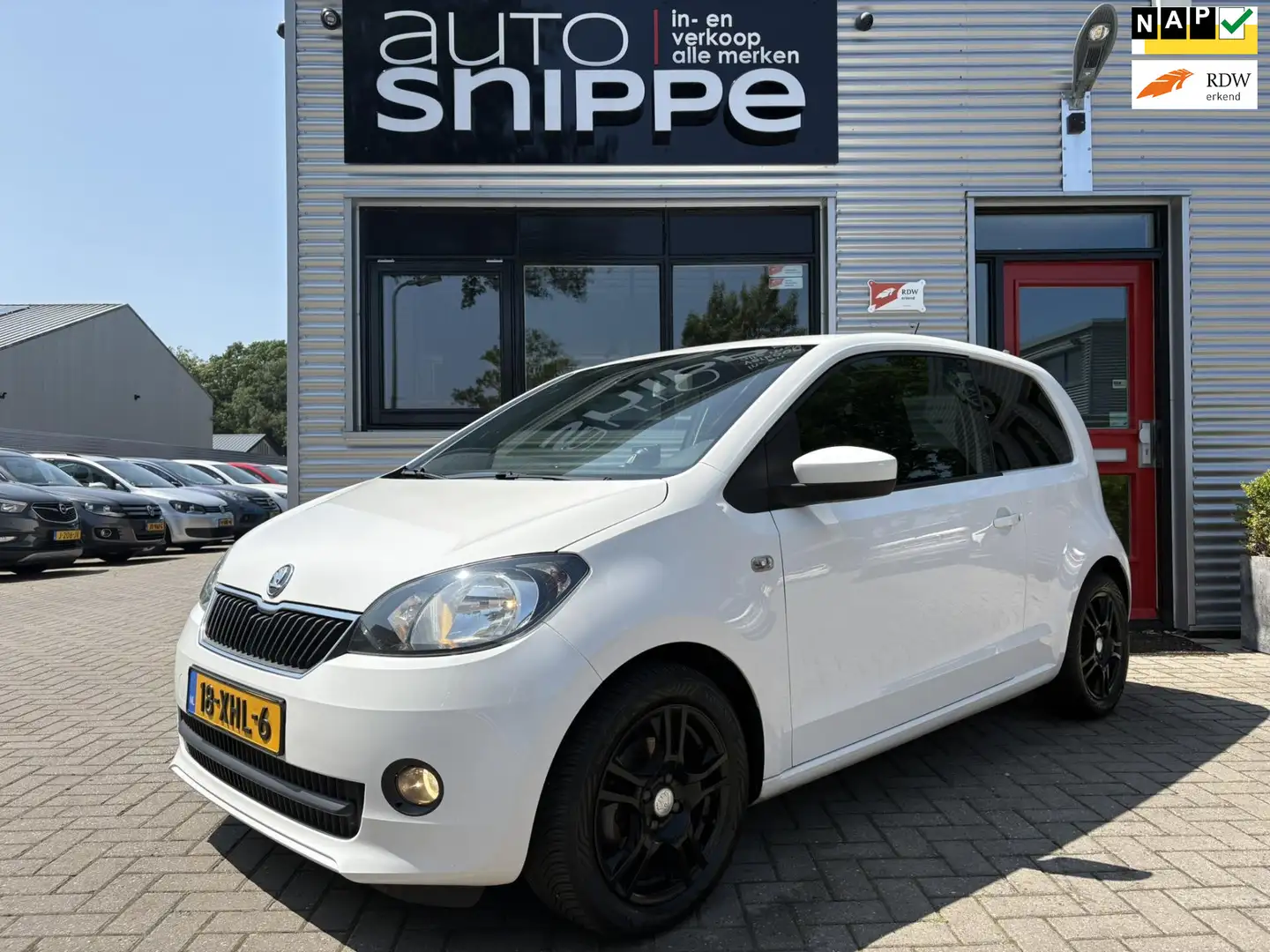 Skoda Citigo 1.0 Greentech Elegance -AIRCO-CRUISECONTROL-STOELV Blanco - 1
