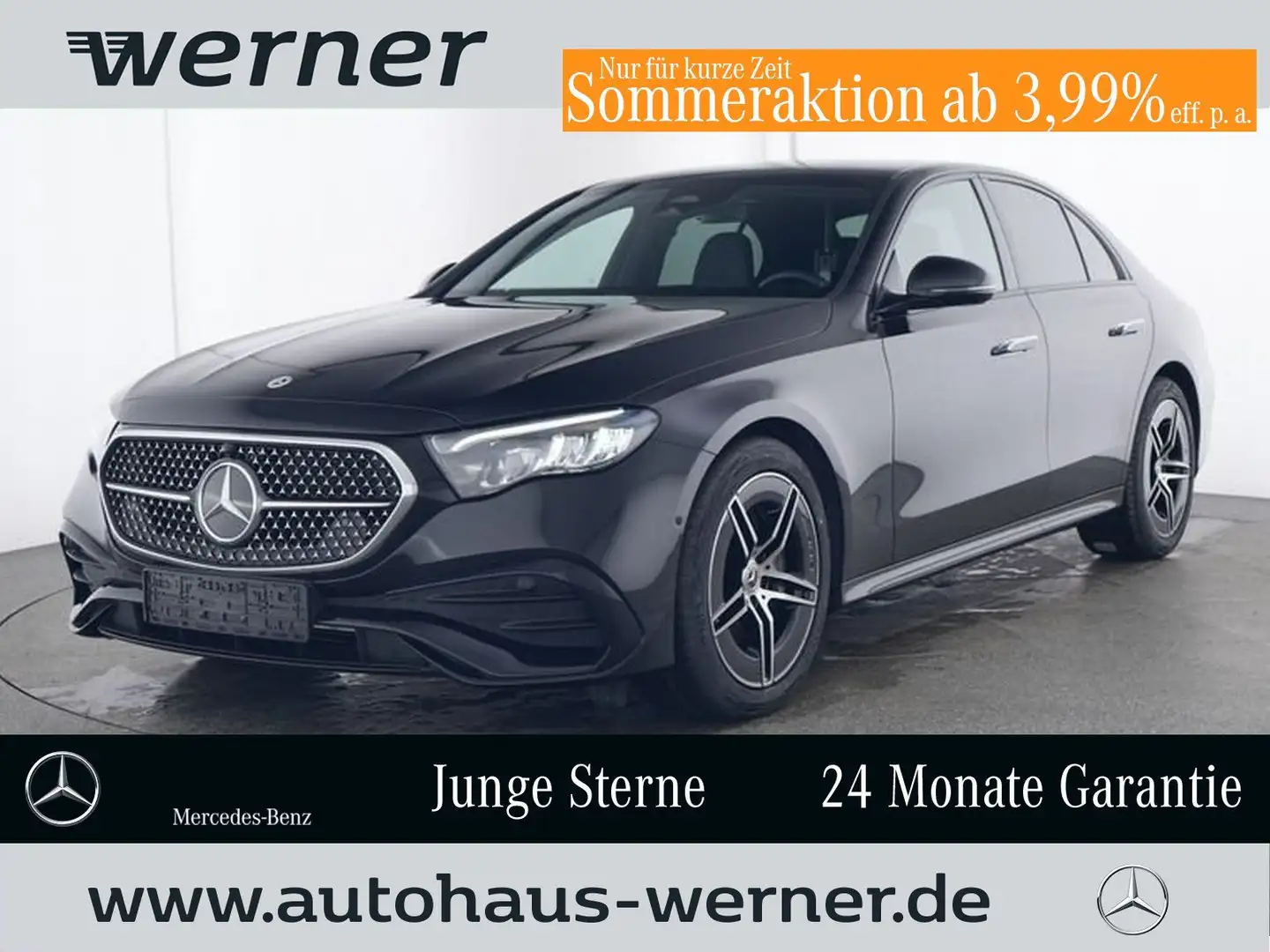 Mercedes-Benz E 200 AMG-ADV-NIGHT DISTR AMBI+ WDGS SPUR KAMERA Black - 1