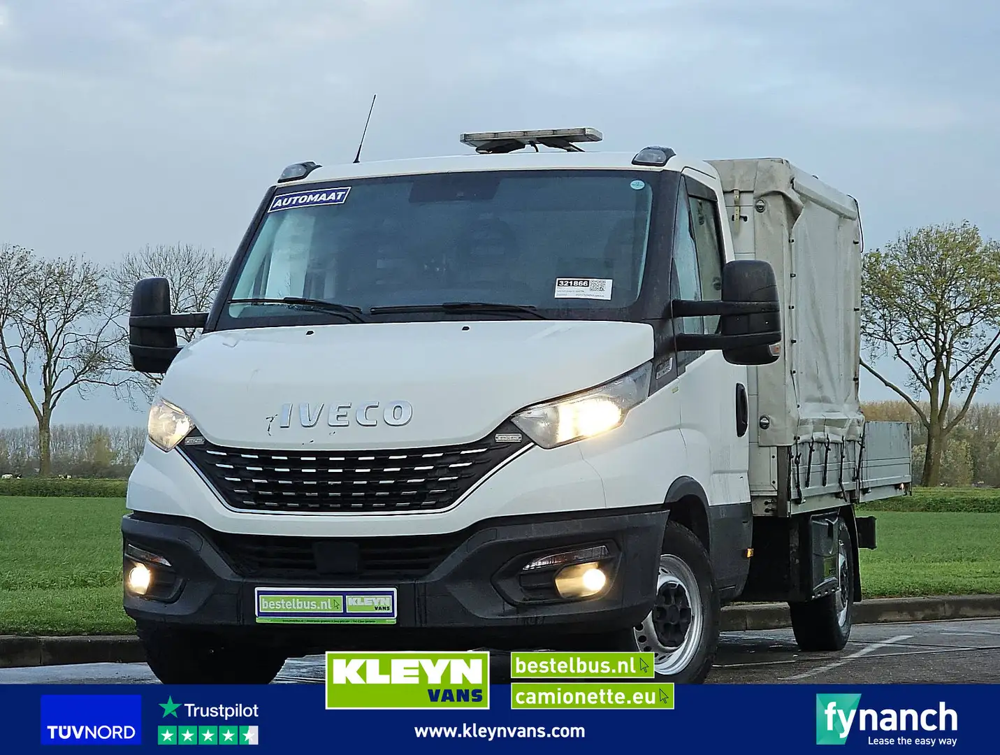 Iveco Daily 35S16 Open-Laadbak Kist AC Wit - 1