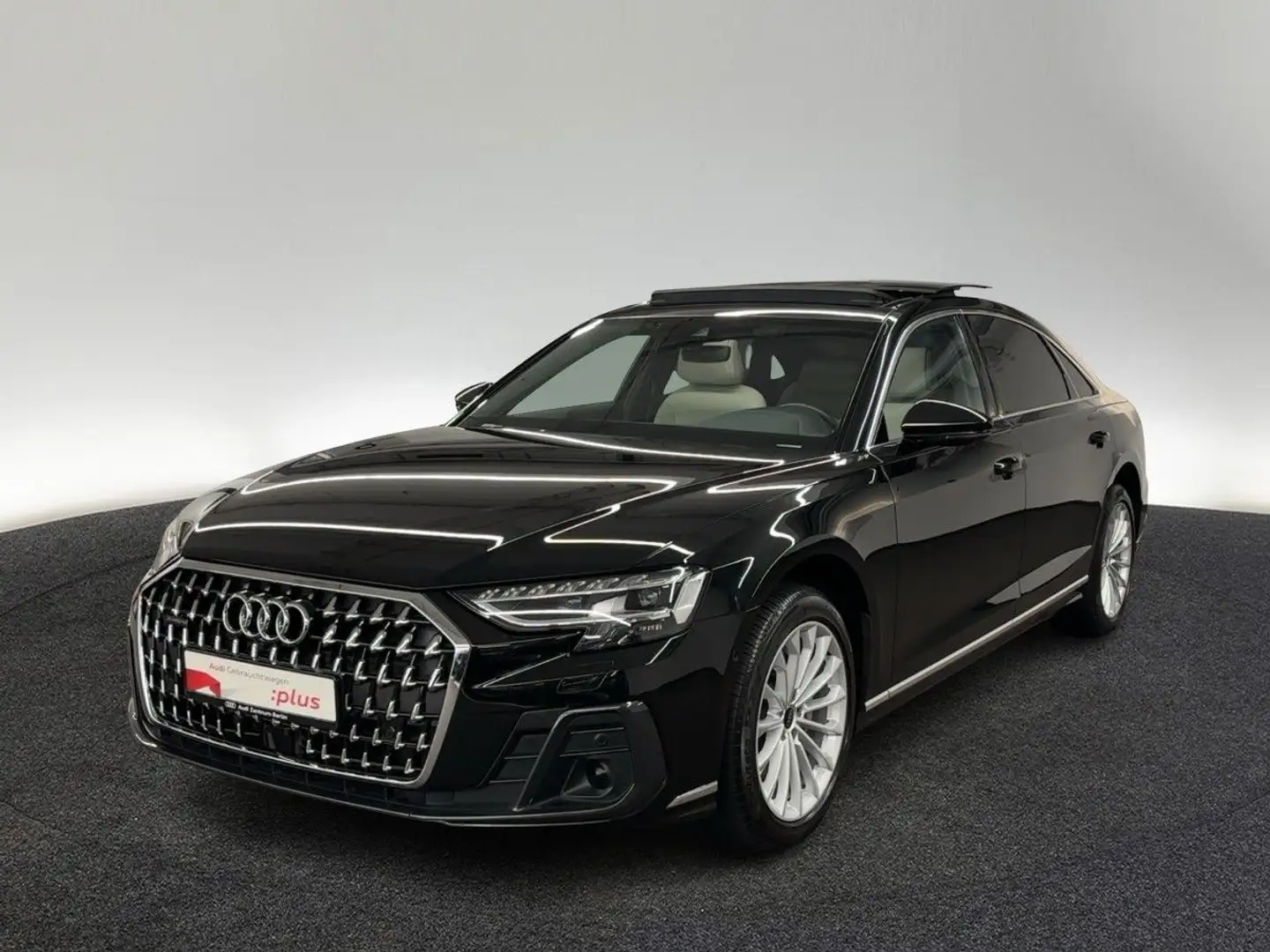 Audi A8 Lang 50 TDI qu.tiptr. STDHZG 360°K PANO AIR Schwarz - 2
