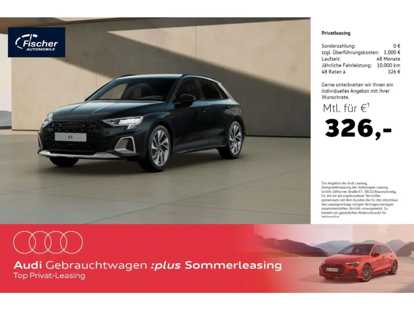 Audi A3 allstreet 35 TFSI Schwarz - 1