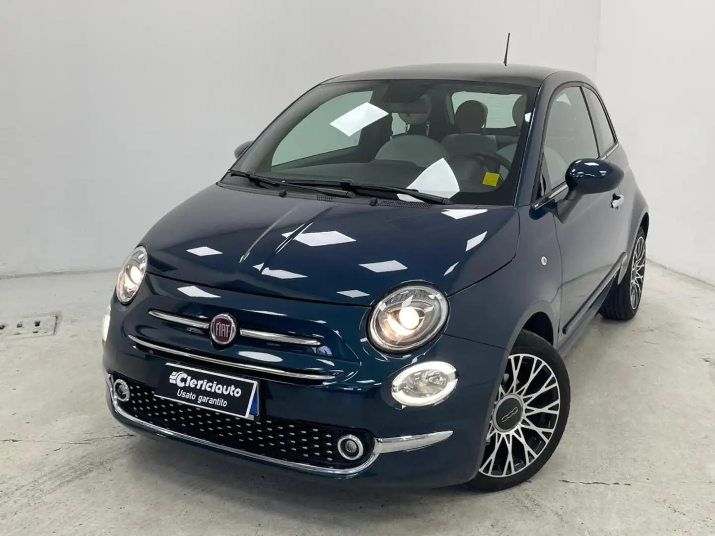 Fiat 500 1.0 Hybrid Lounge (TETTO) Bleu - 1