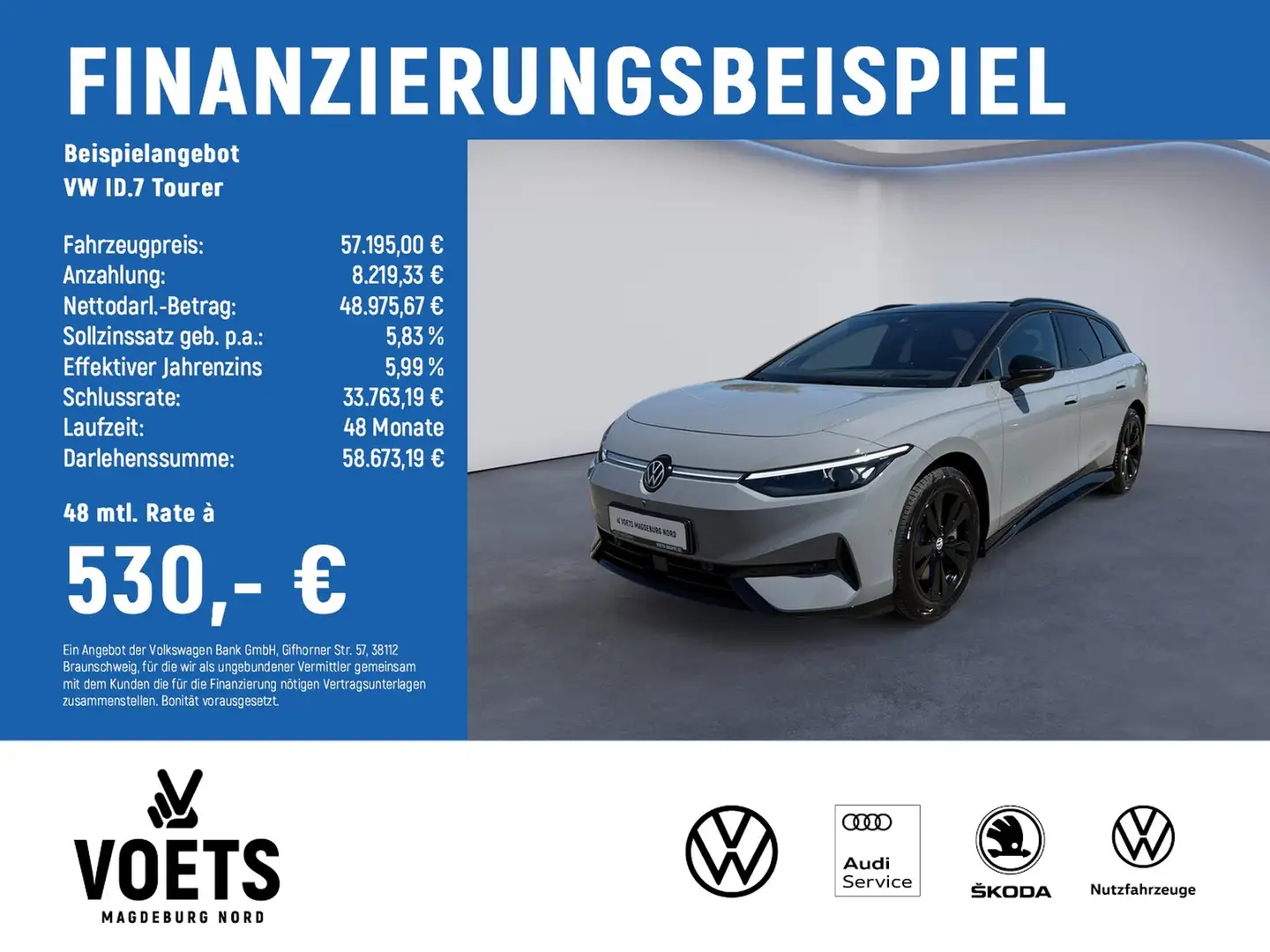 Volkswagen ID.7 Tourer Pro S LED+NAVI+BLACK STYLE+IQDRIVE Gris - 2