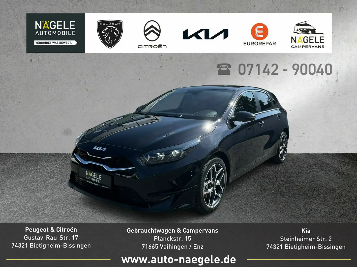 Kia Ceed / cee'd Ceed 1.5 T-GDI 48V Ultimate|Style|Navi|LED  Autom. Negro - 1