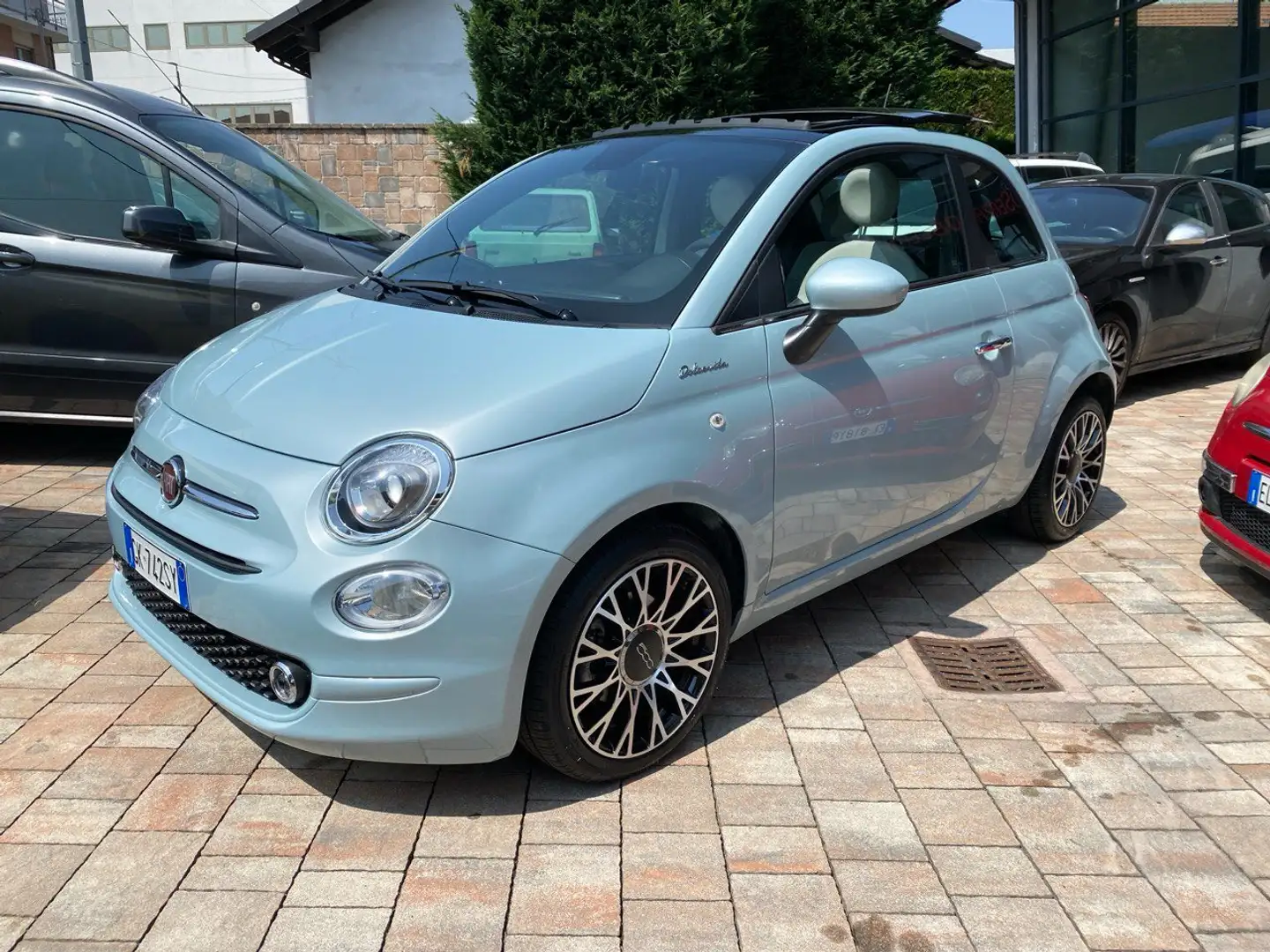 Fiat 500 1.0 hybrid Dolcevita 70cv Blauw - 2