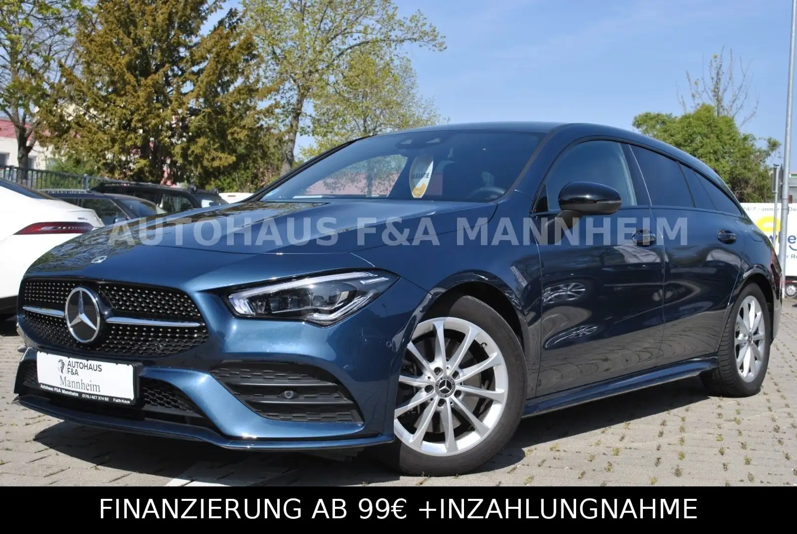 Mercedes-Benz CLA 250 AMG Line 4M KAM NAVI KEYLESS GO MWST Blau - 1